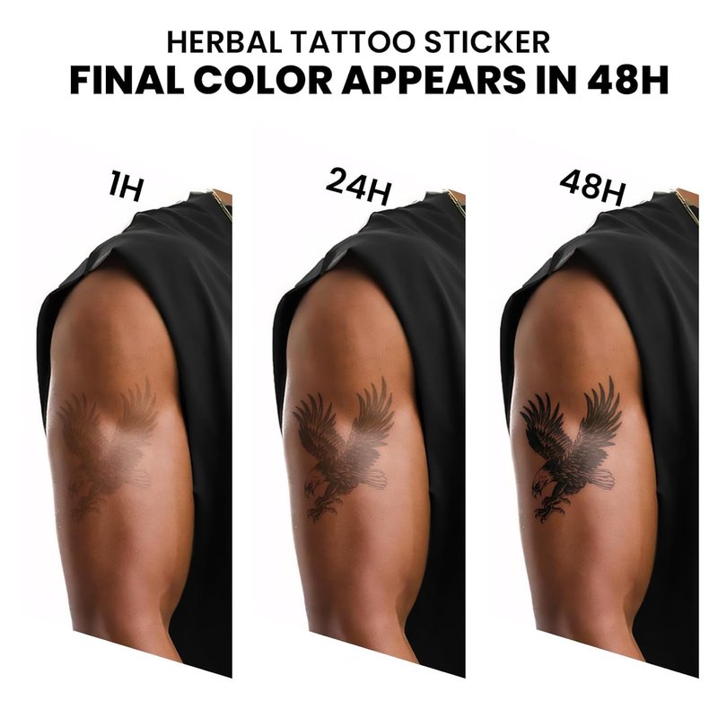 Realistic Cross Temporary Tattoos - Semi-Permanent 2-Week Waterproof Designs for Men | 2 Sheets with 777 Dice & Cross Patterns