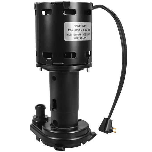 9161076-01 Ice Maker Water Pump Motor, 9161076-01 Pump compatible with Ice O Matic Ice Makers C20, C30, C40, C50, C60, Replaces 803338 GPP-1MH-1P HRIM-21-115 115V 60/50Hz