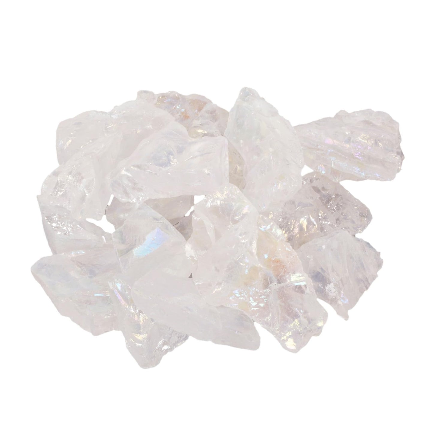 Justinstones 1/2LB Large Raw Aqua Aura Quartz Natural Crystal Healing Stones Rock Collection