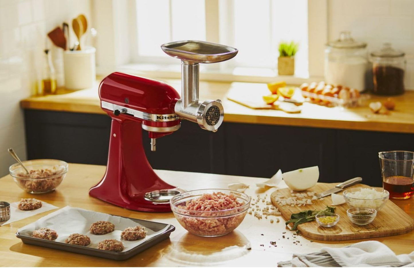 KitchenAid Stand Mixer Attachment, Food Grinder KSMMGA, Metal Food Grinder