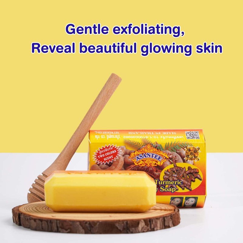 ASANTEE Tamarind and Turmeric with Honey Cleansing Soap (Pack of 3)