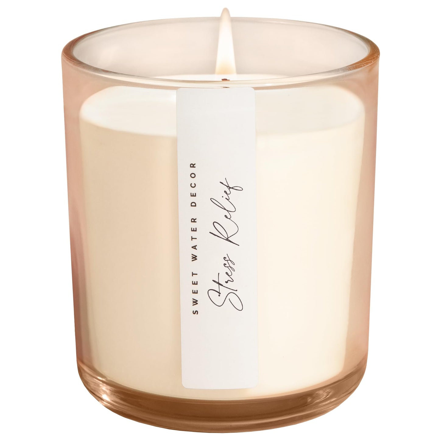 Sweet Water Decor Citrus Calm Scented Soy Candles – Lemon, Orange, Eucalyptus, Parsley, Lavender, Sage – Fresh & Calming Aroma – 50 Hour Burn – 12oz Tinted Glass Jar for Home Decor and Bedroom Decor