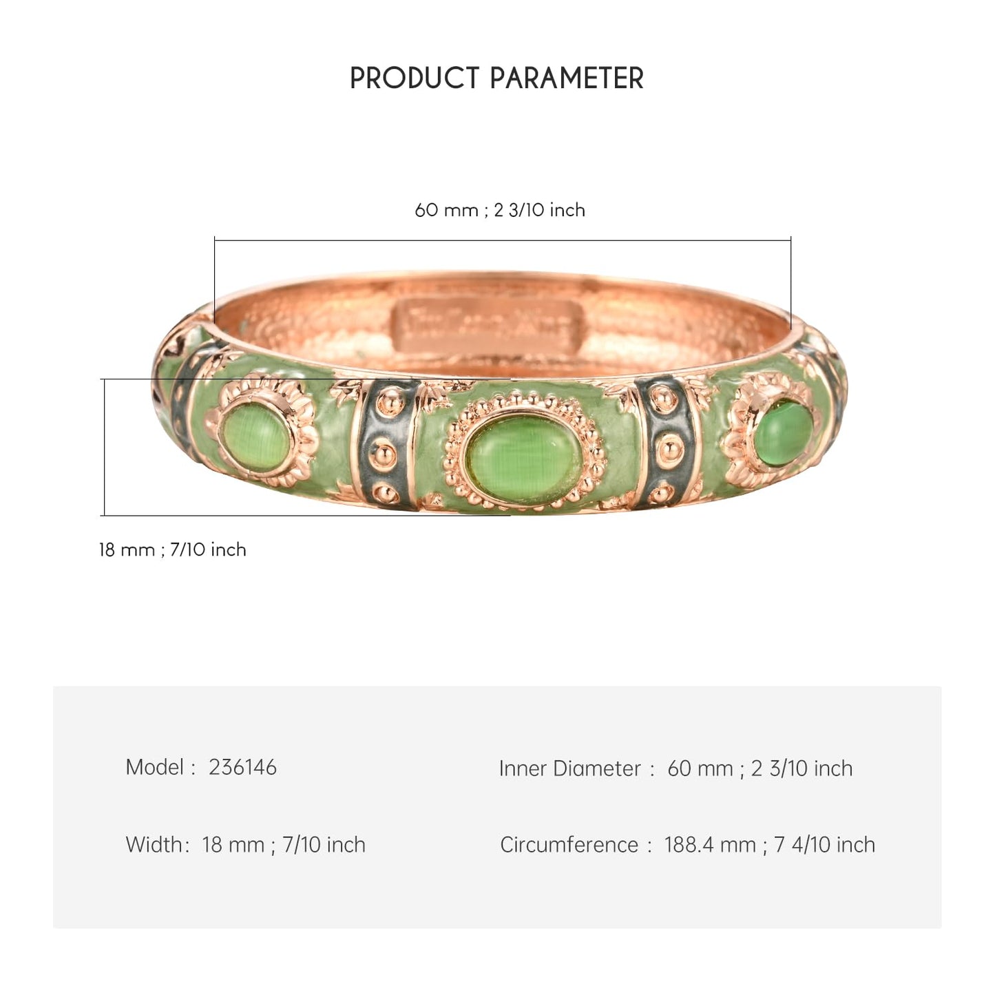 UJOY Enamel Bracelets Pack of 5 Colorful Cloisonne Rose Gold Flower Engraved Bangles for Women Jewelry Gift Pack in a Box 5PCS 7735