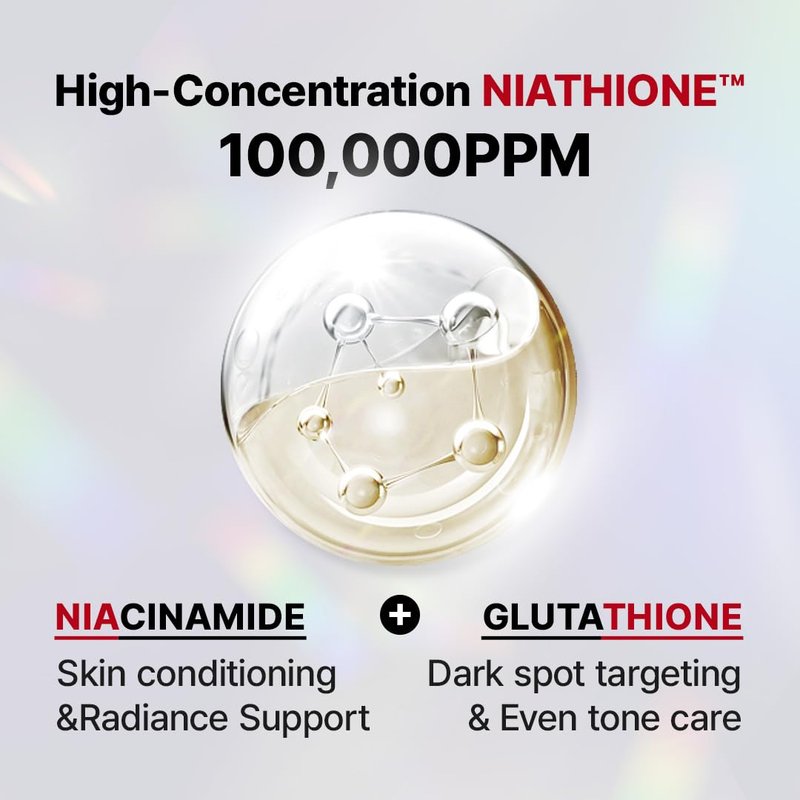 Anotherface Niathione Serum | 100,000ppm High-Concentration Glow Boosting Face Serum for Glass Skin | Niacinamide & Glutathione, Quick Absorbing Korean Skincare 1.41 oz.