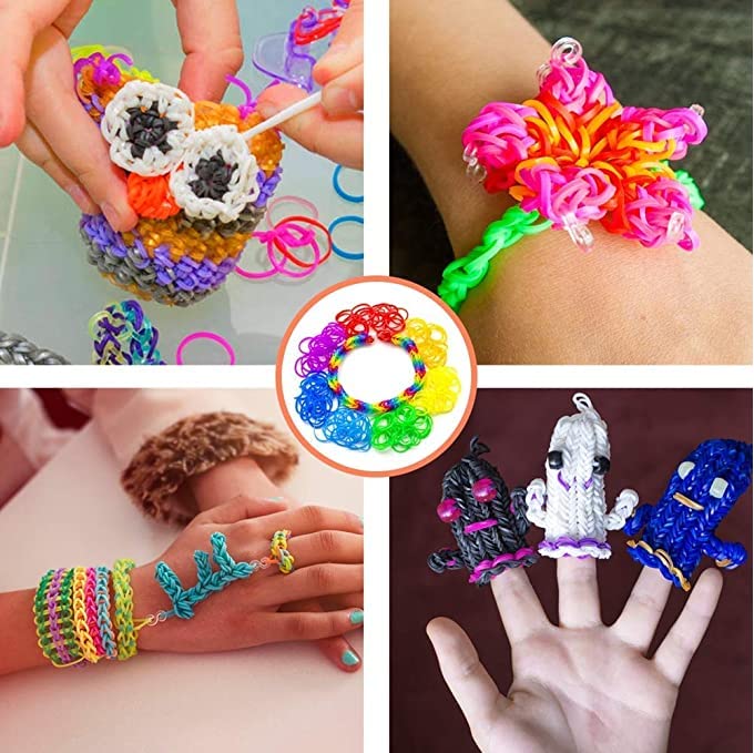 YITOHOP 12080+ Loom Bands Kit, Rubber Bands for Bracelet Making Kit, DIY Art Craft Loom Bracelet Kit,2025 Creativity Birthday Gift Ideal Christmas Gifts