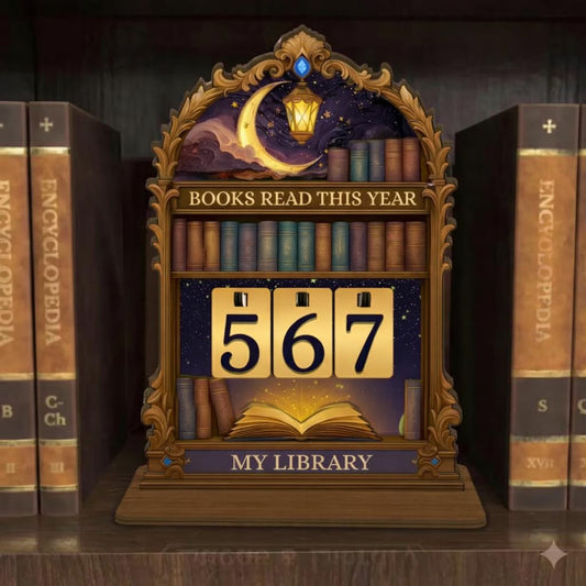 7'' Books Read This Year Counter Book Lovers Gifts for Women Readers, Books I Have Read This Year Sign, Bookworm Gift, Reading Accessories Gift for Reading Club, Reading Tracker Sign for Book Lovers