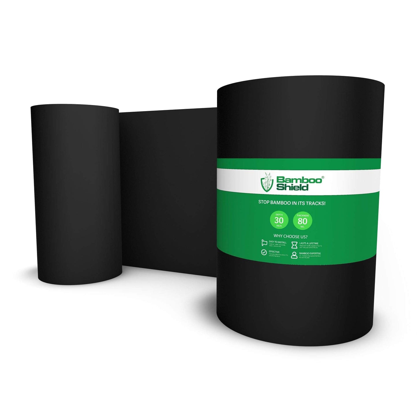 Bamboo Shield - 25 feet Long x 30 inch x 80 mil - Bamboo Root Barrier/Water Barrier