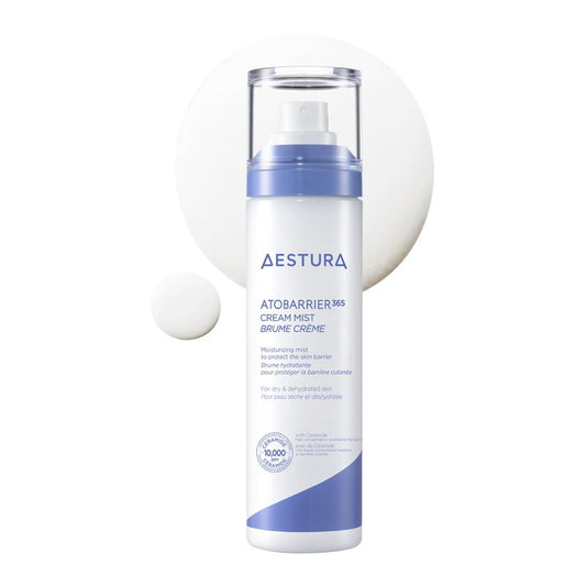 AESTURA ATOBARRIER365 Cream Mist with 10,000ppm Ceramides | Moisture Barrier Support, Ultra-Fine Moisturizing Mist, Suitable for Dry Skin | Korean Skin Care, 120ML / 4.06 fl.oz.