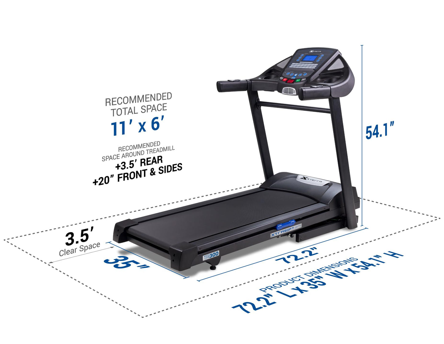 XTERRA Fitness TR300 Folding Treadmill