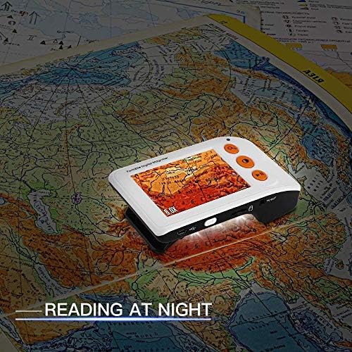 Eyoyo Digital Magnifier Portable Electronic Video Magnifier Reading Aids 3.5 Inch LCD Screen for Low Vision 2x-25x Zoom Foldable Handle