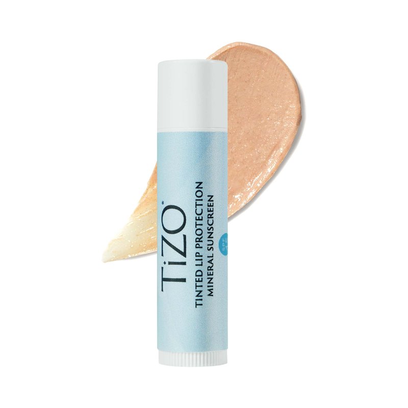TiZO Lip Protection | Tinted | Broad Spectrum Sunscreen | UVA/UVB Protection | For all skin types | Titanium Dioxide and Zinc Oxide | 0.14 oz / 4.5 g