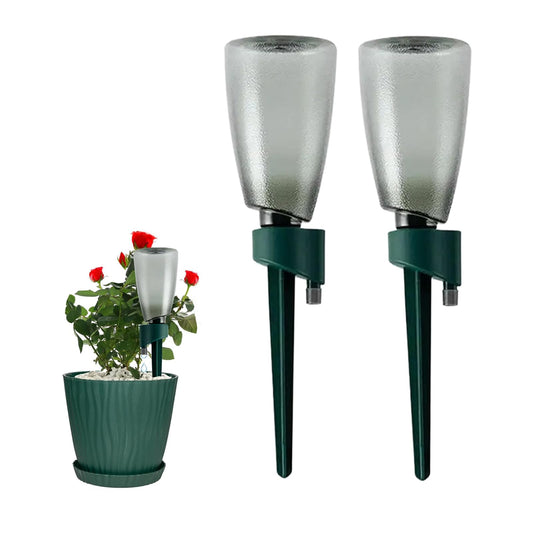 2 Pcs Self Watering Planter Insert,Plant Watering Spikes Irrigation Drippers for Plants,Self Watering Stakes, Automatic Vacation Plant Waterer 17oz Plant Watering Device for Indoor Outdoor Plants