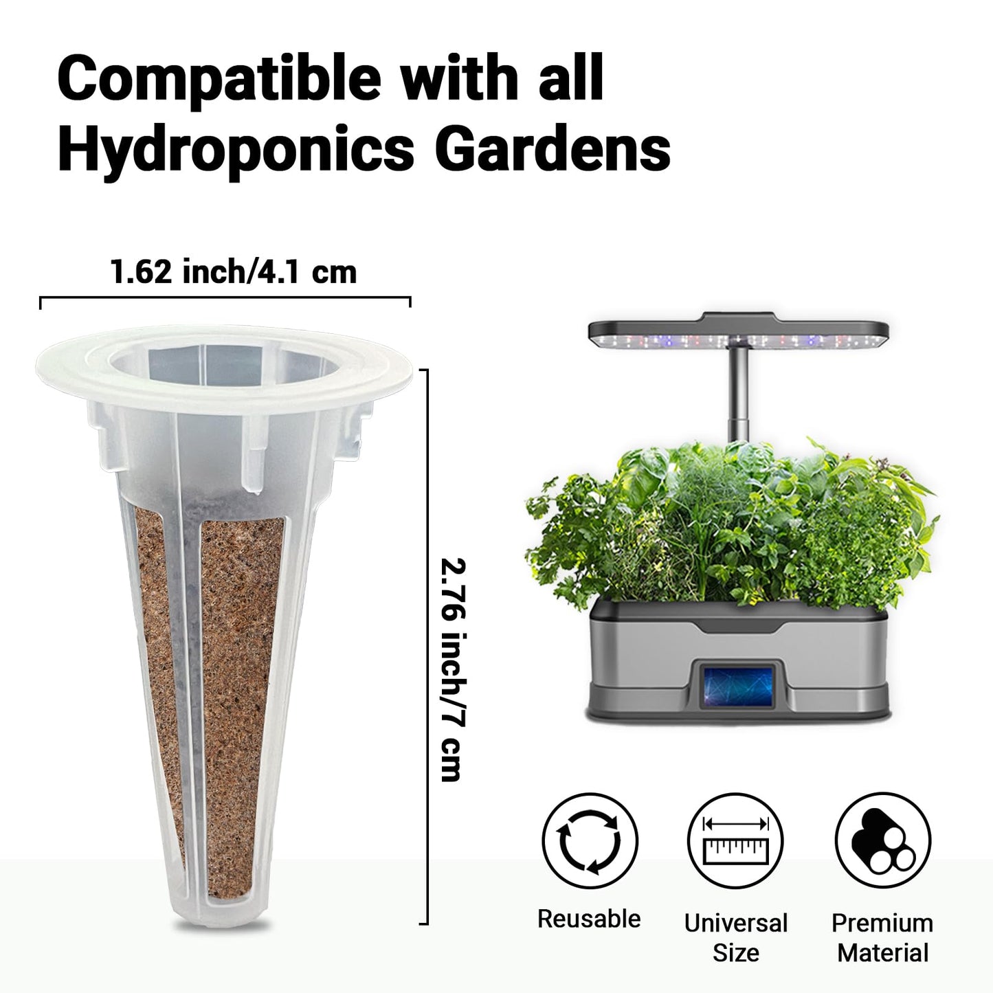 Salsa Garden Seed Pods for All Hydroponics Growing System, 8 Pods with 600+ Seeds of Cherry Tomato, Bell Pepper, Onion, Cilantro, Jalapeno Pepper and Roma Tomato