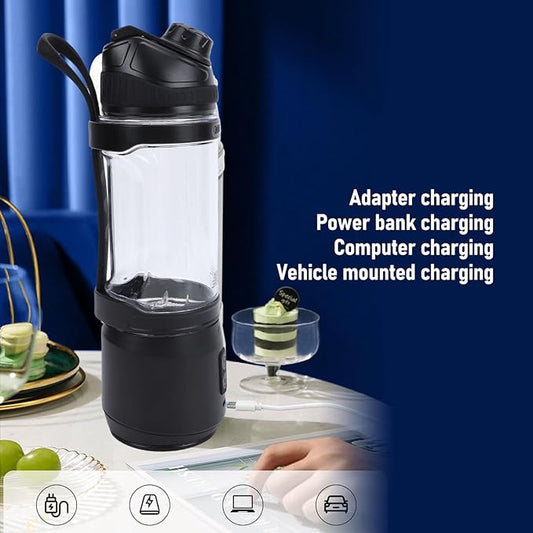 HEEPDD Portable Blender, 24oz Cordless Personal Blender for USB C Rechargeable Self for Shakes Smoothies Food Prep and Frozen Blending (700ml)
