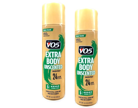 Alberto VO5 Crystal Clear Hairspray, Unscented 8.5 oz (Pack of 2)