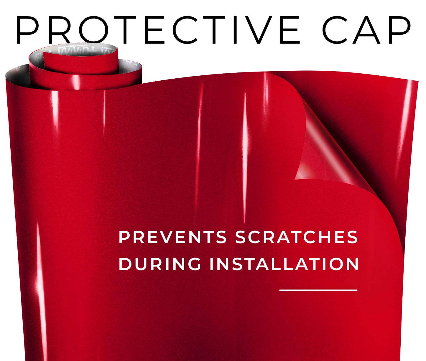 VViViD+ Ultra Gloss Metallic Candy Red Vinyl Car Wrap Premium Paint Replacement Film Roll with Nano Air Release Technology (15ft x 5ft)