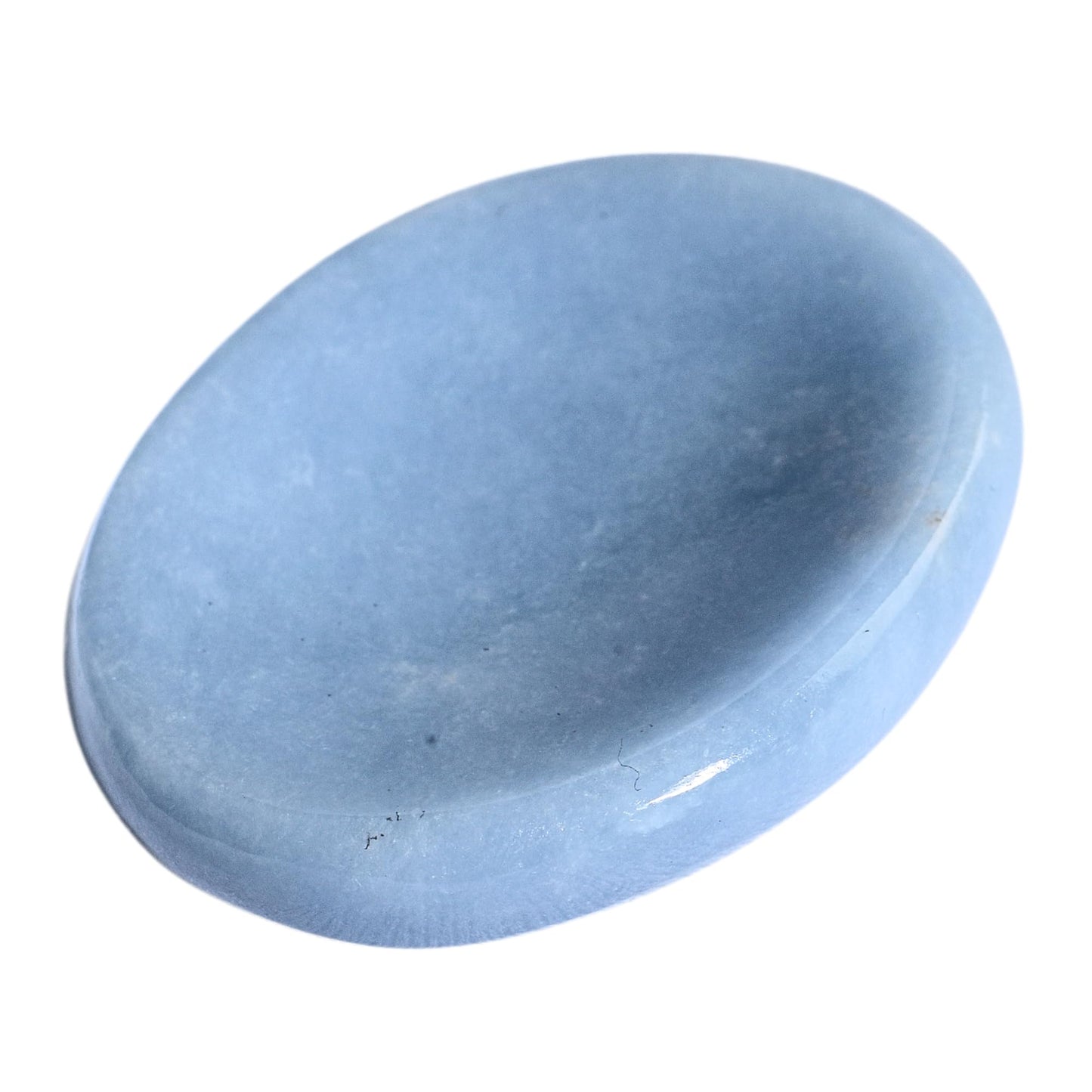 Anaya Agate Angelite Worry Stones Certified Crystal Thumb Worry Stone for Anguish, Relaxing and Soothing Balance Stones for Meditation, Stress Relief Crystals and Healing Stones for Men, Women