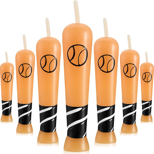 18 Pieces Baseball Bat Candle Baseball Sports Birthday Candle Baseball Cake Cupcake Candle for Birthday Baby Shower Baseball Fans Wedding Party Supply