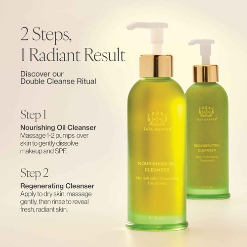 Tata Harper Nourishing Oil Cleanser, Gentle Makeup Removing Cleanser, Cleansing Oil, Natural Skincare, 125ml