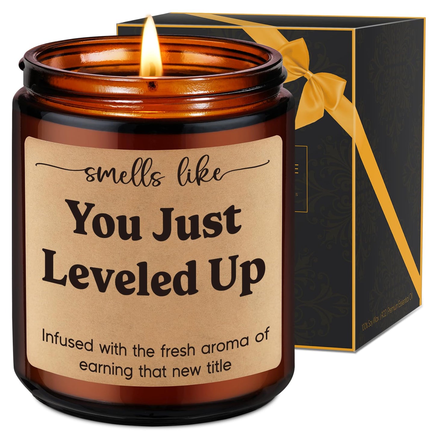 Fairy's Gift Candle, Job Promotion Gifts for Women Men, New Job Congratulations Gifts for Women Men, Congratulations on Your Promotion, Funny Congrats Presents for Coworker Boss Gamer Friend Family