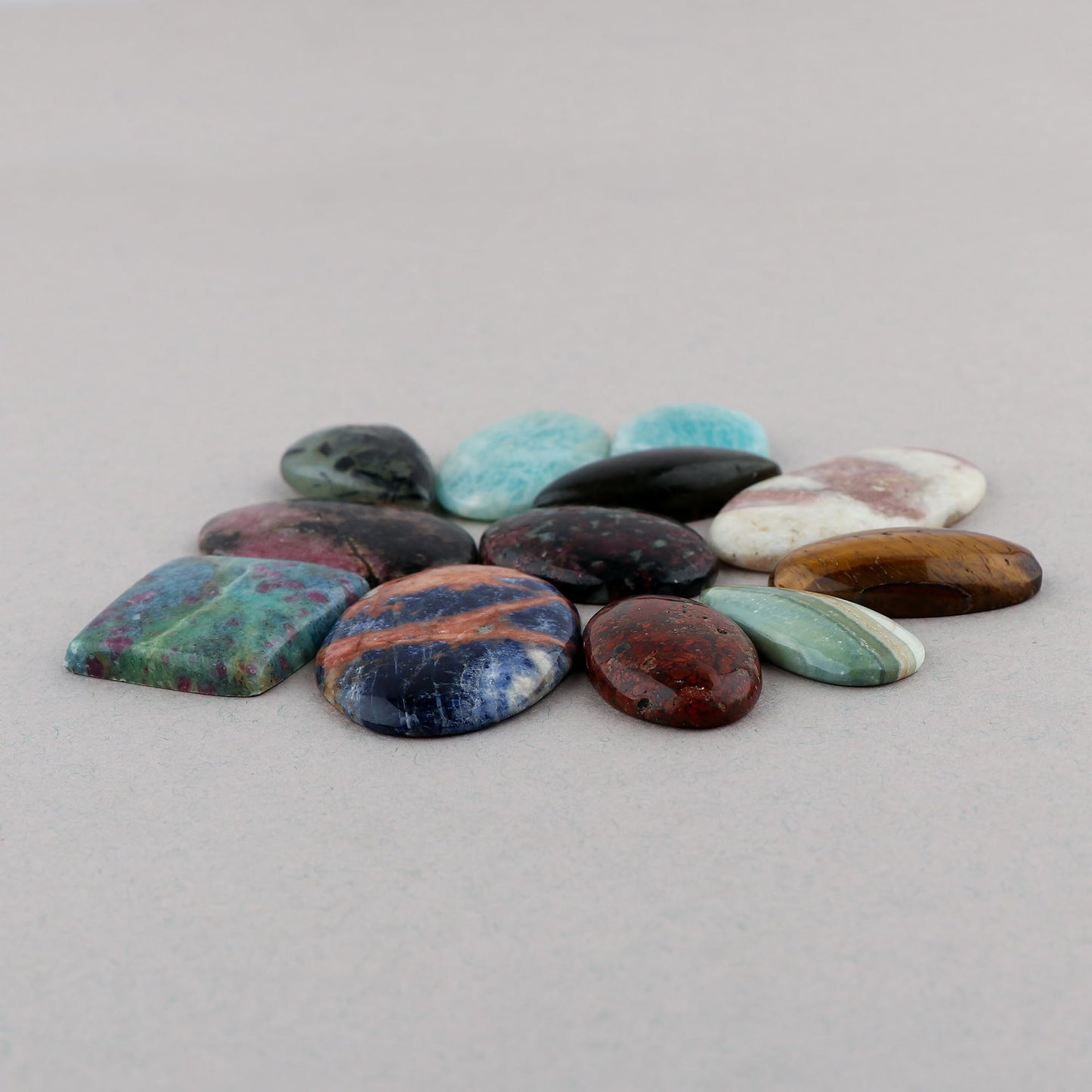 Gemkora 100 Carats Natural Mix Gemstones Wholesale Cabochons Lot, Jewelry Making Loose Gemstone, DIY Stones, Wire Wrapping, Reiki, Wikka, Healing Crystals, Bulk Gemstone Deal, 2 to 4pcs