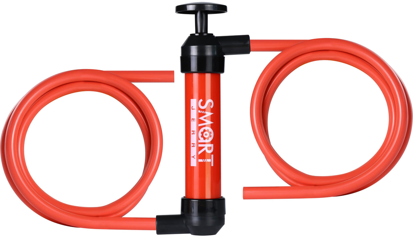 SMART JERRY - Fluid Transfer Pump Automotive, Oil Transfer Pump, Hand Pump Siphon, Multi-Use Hand Fuel Pump for Gas Oil and Liquids, RV Antifreeze Pump Kit, Siphon Pump for Fish Tank, Lawn Mower Pump