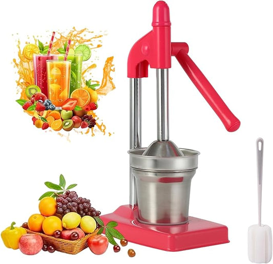 Cast Iron Juicer Hand Press, Stainless Steel Lemon Squeezer, With Non-skid Cup Baseeffort Saving Lever for Fresh Lemonade Orange Juice, Easy To Use, Home And Kitchen Essentials