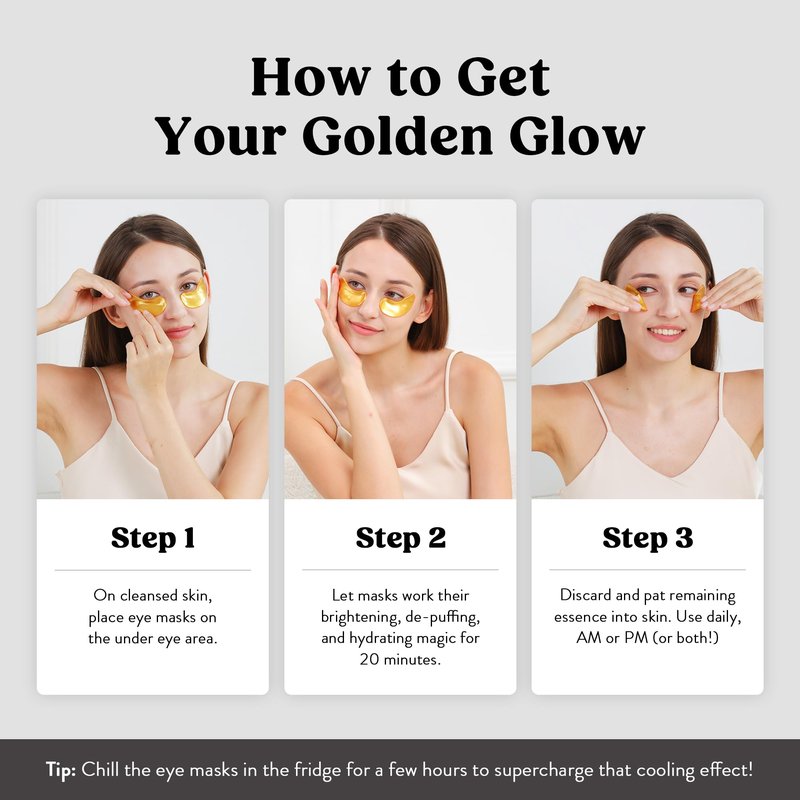 DERMORA Golden Glow Under Eye Patches
