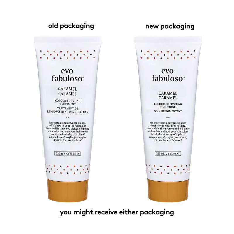 EVO Fabuloso Caramel Color Depositing Conditioner for Blonde Hair - Tones, Nourishes & Adds Shine - 7.4 fl oz