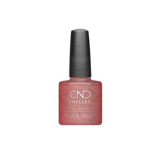 CND Shellac Gel Nail Polish, Long-lasting Nail Paint Color with Curve-hugging Brush, 212 Untitled bronze, 0.25 fl oz