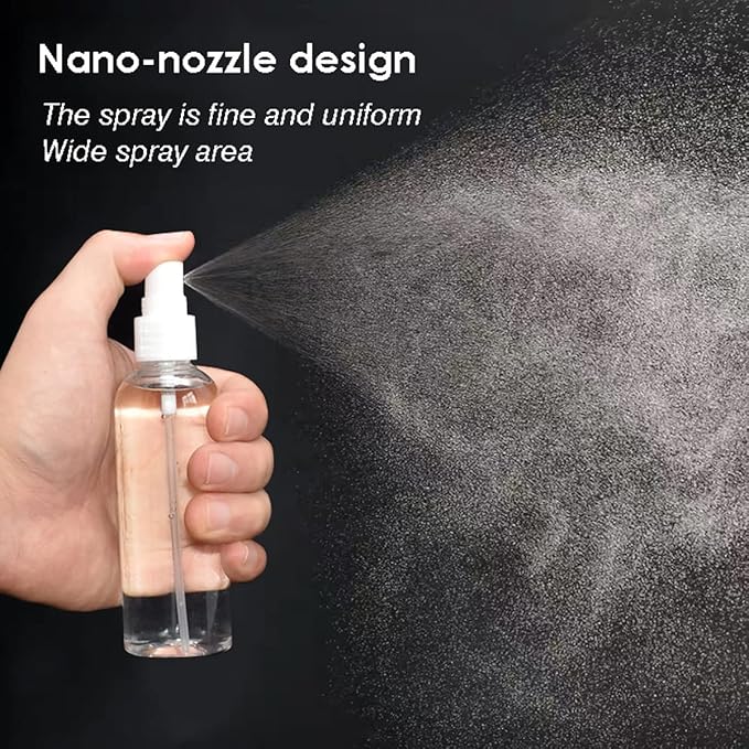 6 Pack Small Spray Bottle, 2.7oz/80ml Travel Spray Bottle, Empty Fine Mist Spray Bottles, Refillable Mini Spray Bottles with Labels