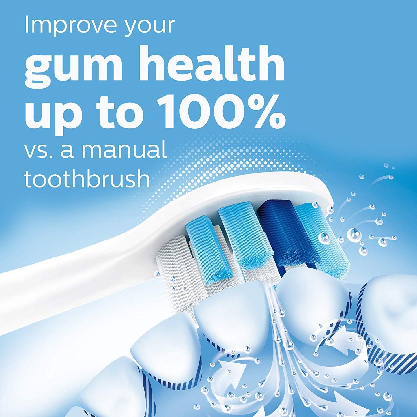 Philips Sonicare ProtectiveClean 5300 Rechargeable Electric Power Toothbrush, Black, HX6423/34 & ProtectiveClean 6100 Rechargeable Electric Power Toothbrush, White, HX6877/21