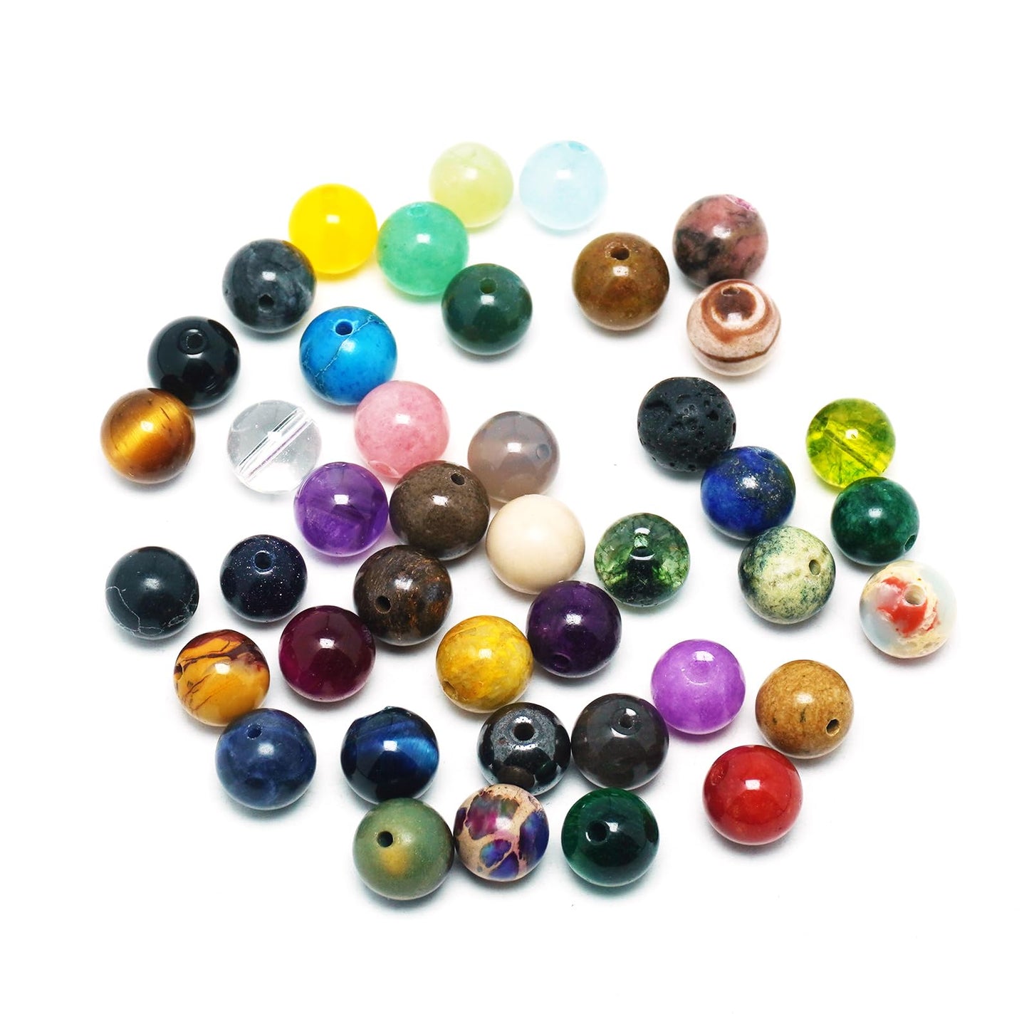 DIQIO Lapis Lazuli Beads for Jewelry Making - Blue Stone Beads Gemstone Beads for Bracelets, 6mm Round Loose Beads(58-60pcs, 6mm, Lapis Lazuli)