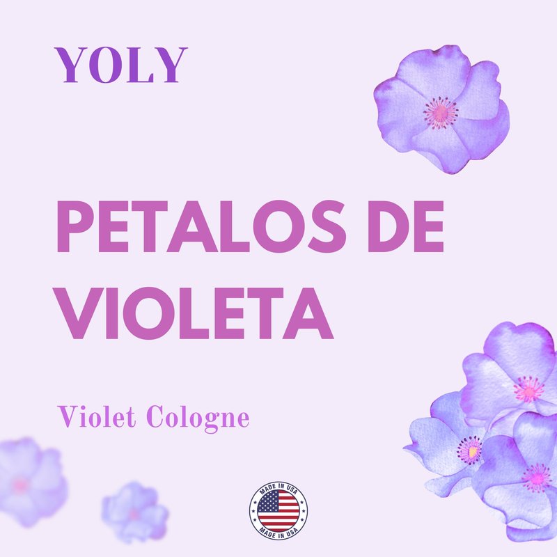 YOLY Petalos de Violetas, Traditional Violet Cologne, Long Lasting, For Babies and Adults (8 Fl Oz/Pack of 1)