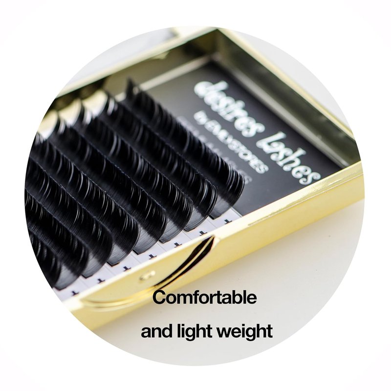 Ellipse Eyelashes | 0.15mm Thickness C Curl Flat Lash Extensions - Mixed Sizes 8-14mm, Soft Volume