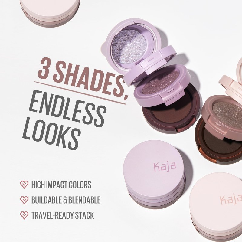 Kaja Beauty Bento Collection | Glitter + Shimmer + Matte | 21 Cold Brew Einspänner - Soft Ash Gray | 2019 Best of Beauty Award in Glitter