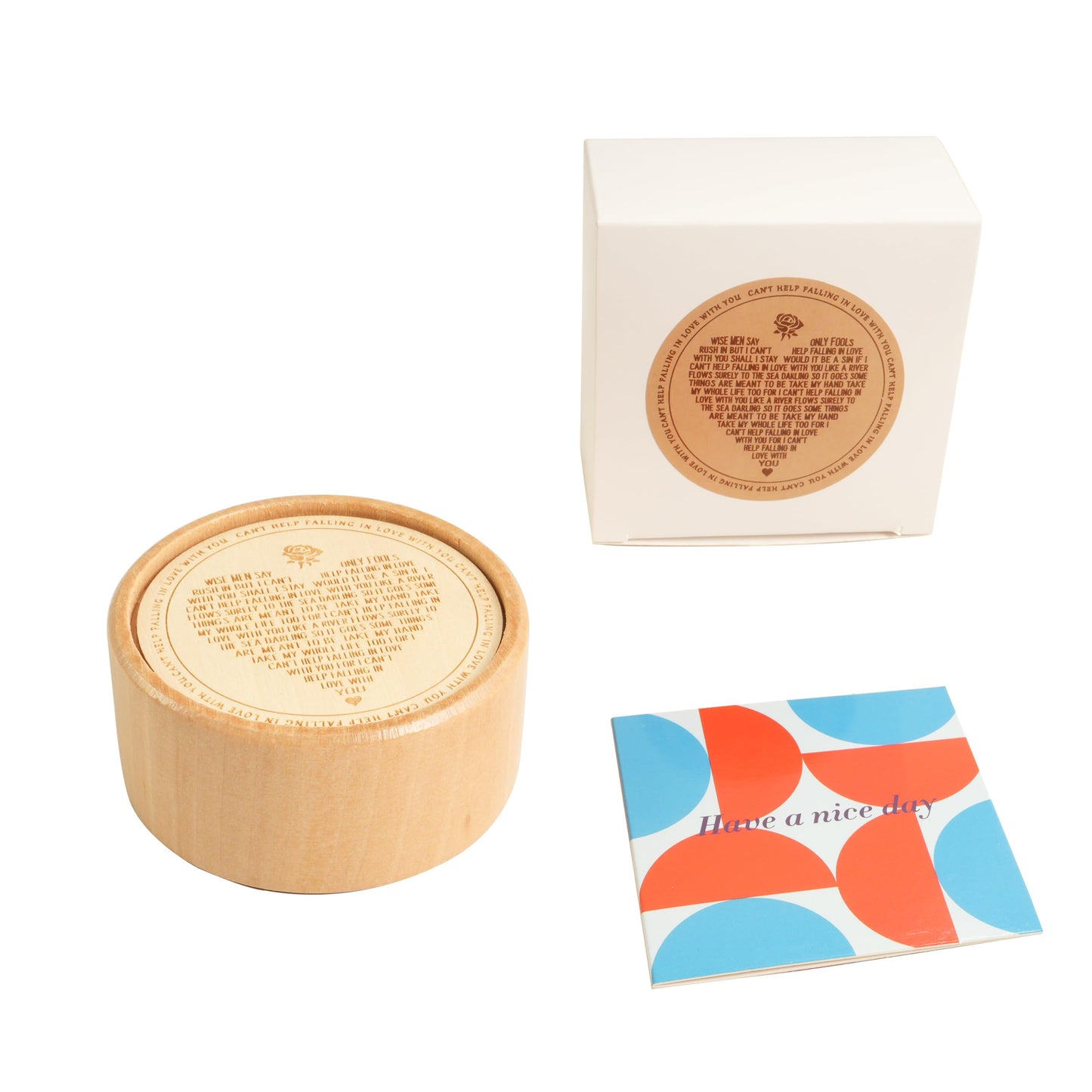 Noland Can't Help Falling in Love Wood Music Box,Engraved Wind Up Wooden Musical Boxes Gifts for Lovers,Girlfriend,Boyfriend,Wife,Husband,Wedding Anniversary Valentine Romantic Gift