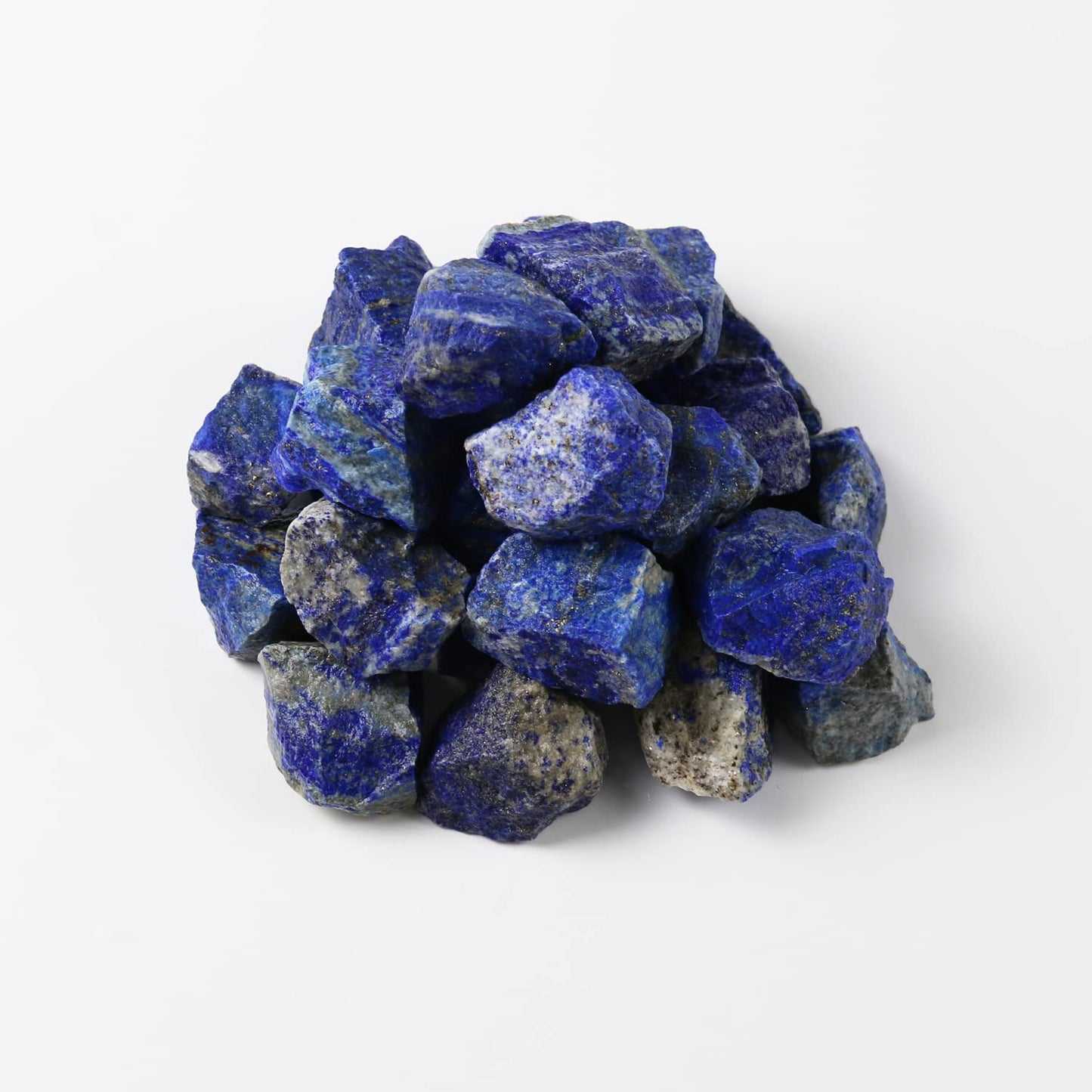 Nvzi Lapis Lazuli Crystal, Crystals and Healing Stones, Bulk Crystals, Rocks for Tumbling, Raw Crystals Bulk, Amathesis Crystal, Calcite Crystal for Decoration, Wicca, Reiki, Chakra and Energy(1LB)