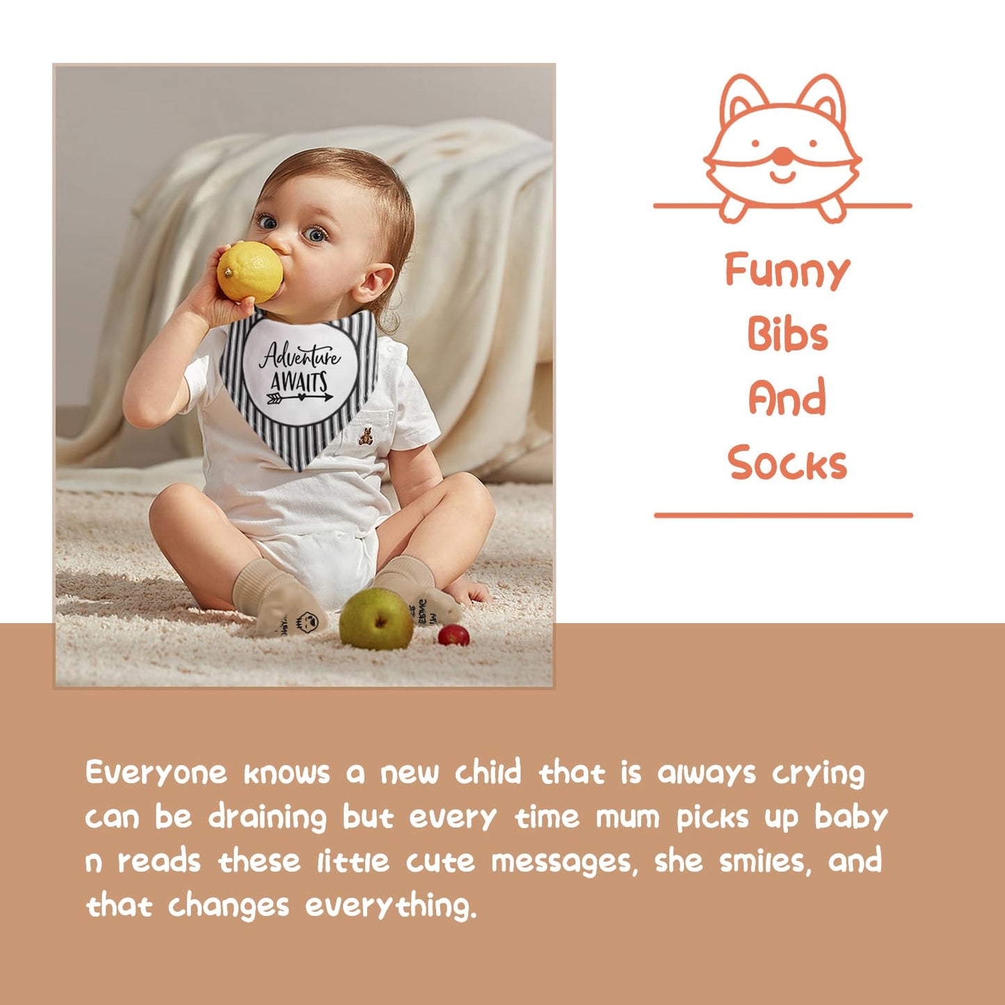 iAOVUEBY Baby Shower Gifts, Baby Gifts for Girls Boys, Unique Baby Gifts Basket Essentials Stuffs - Baby Lovey Blanket Newborn Bibs Socks Wooden Rattle & Greeting Card, Newborn Baby Gift Set