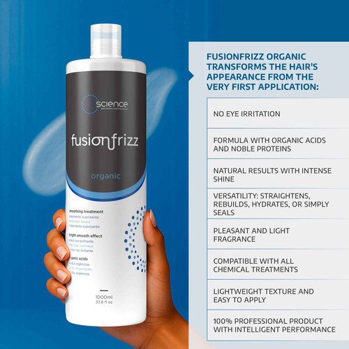 BRSCIENCE Organic Keratina Para Alisar el Pelo, Frizz Control Hair Care Products, Keratina Orgánica para Alisar el Pelo, Brazilian Keratin Treatment, Vegan Keratin Hair Treatment (33.8 Fl Oz)