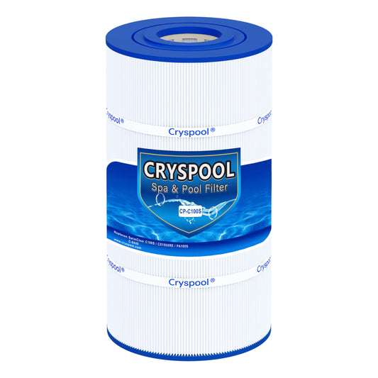Cryspool® C100S Filter Compatible with CX100XRE, C100S, SwimClear C100S, PA100S, C-9440, 100 Sq. Ft Pool Filter Cartridge, 1 Pack