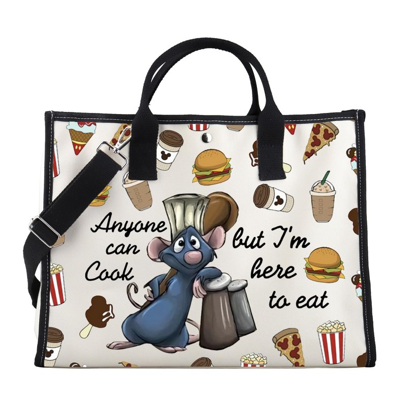 FOTAP Remy Quote Gift Anyone Can Cook Quote Makeup Bag Remy Inspired Zipper Pouch Mouse Chef Cosmetic Bag (anyone cook LT)