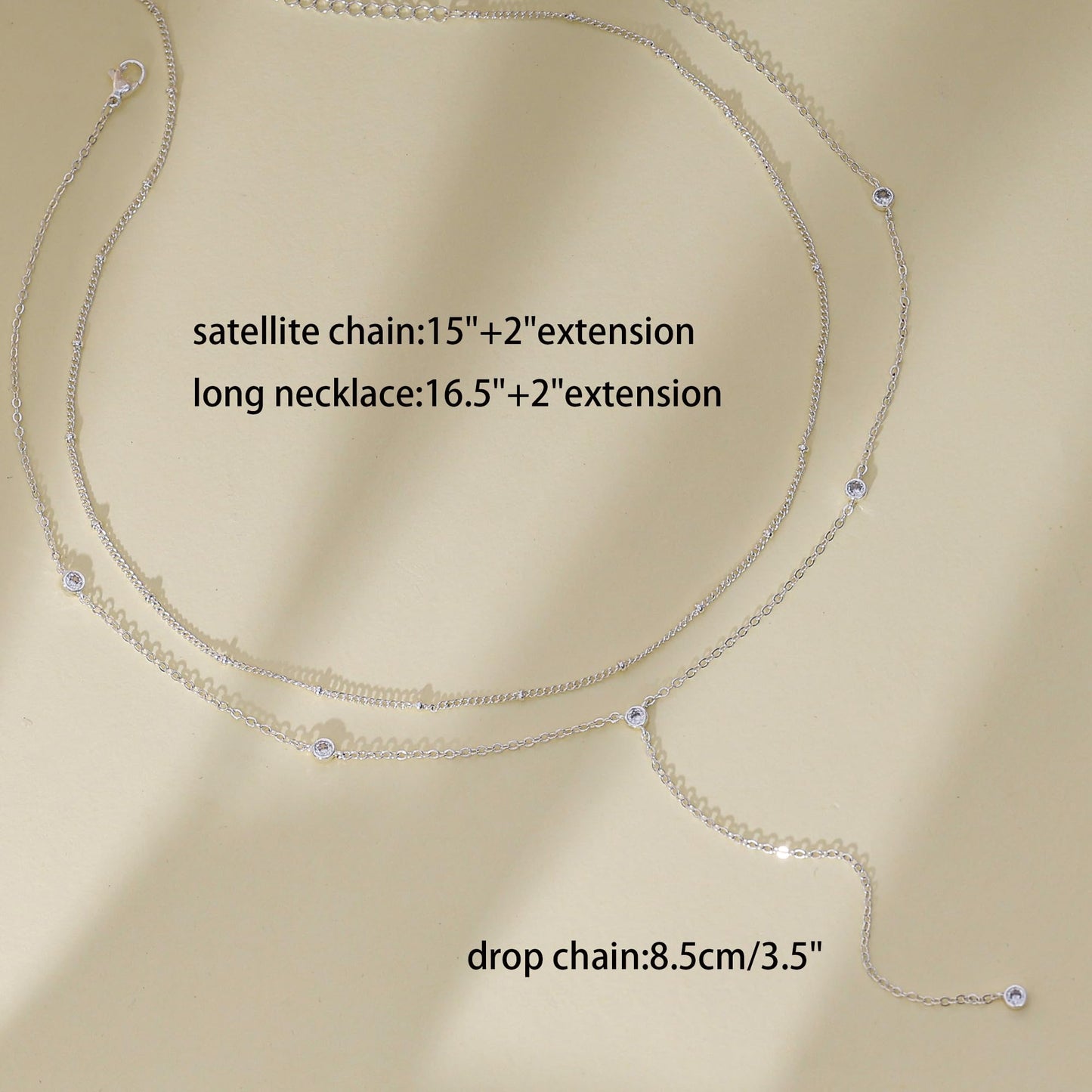 Fwlisesa Silver Layered Necklaces for Women, Dainty Silver Necklace Set Fashion Necklaces Stack Choker Necklace for Woman Costume Summer Beach Jewelry
