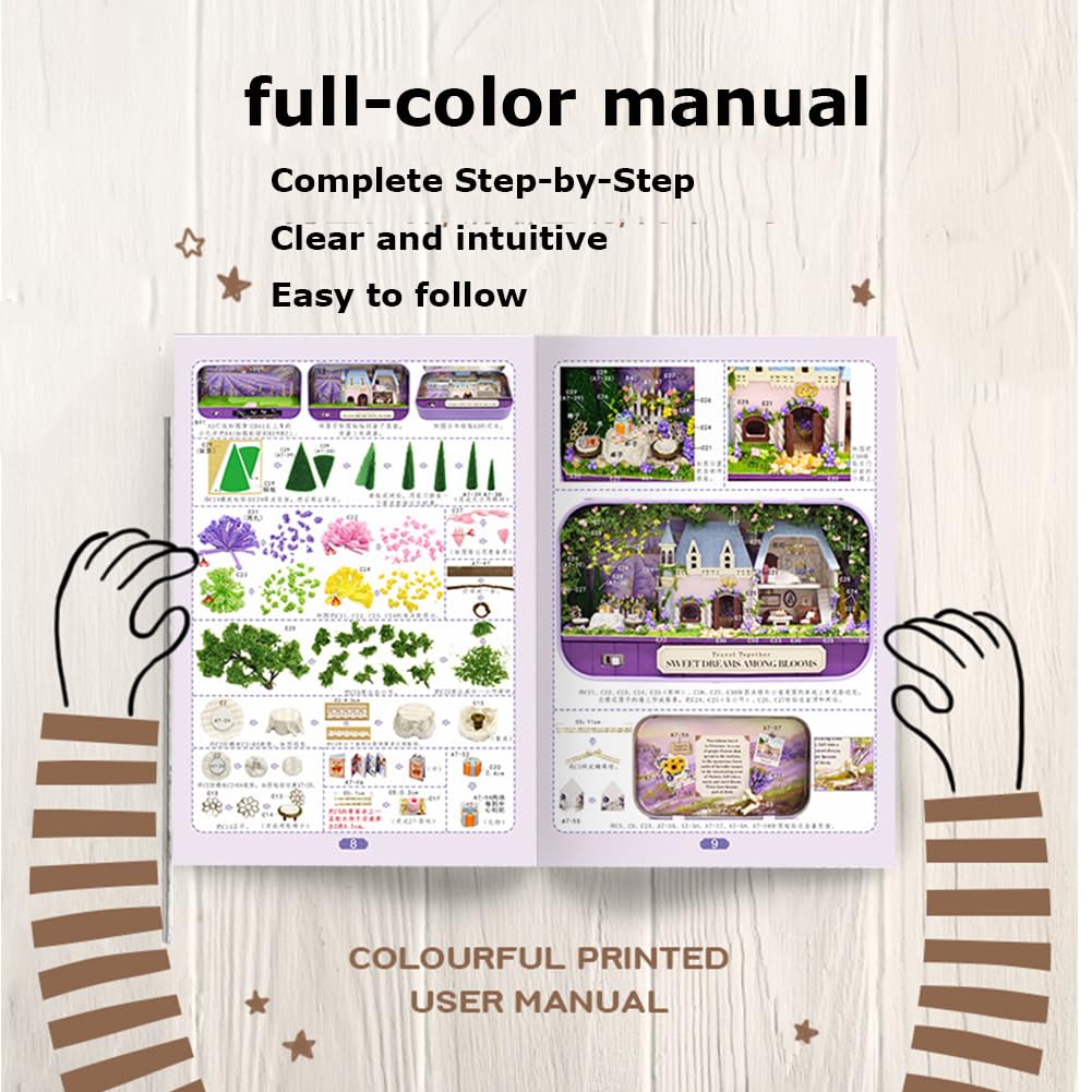iiecrKiie Dollhouse Miniature with Furniture,DIY Dollhouse Kit Mini Iron Box Theater,1:24 Scale Creative Room Toys Best Birthday Gift for Adults and Lover (Star Light Amusement Park)