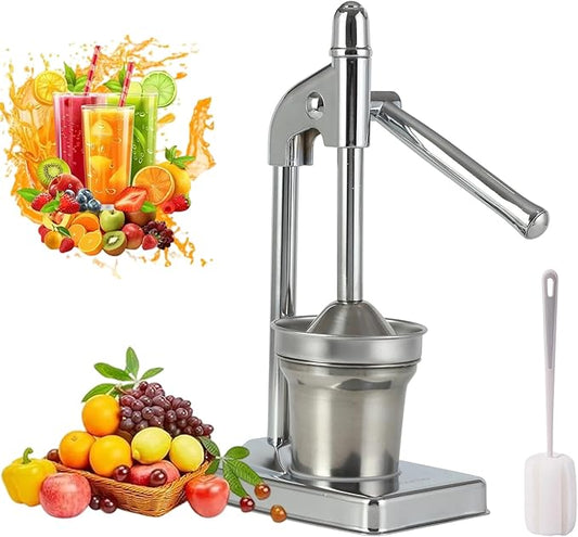Cast Iron Juicer Hand Press, Stainless Steel Lemon Squeezer, With Non-skid Cup Baseeffort Saving Lever for Fresh Lemonade Orange Juice, Easy To Use, Home And Kitchen Essentials