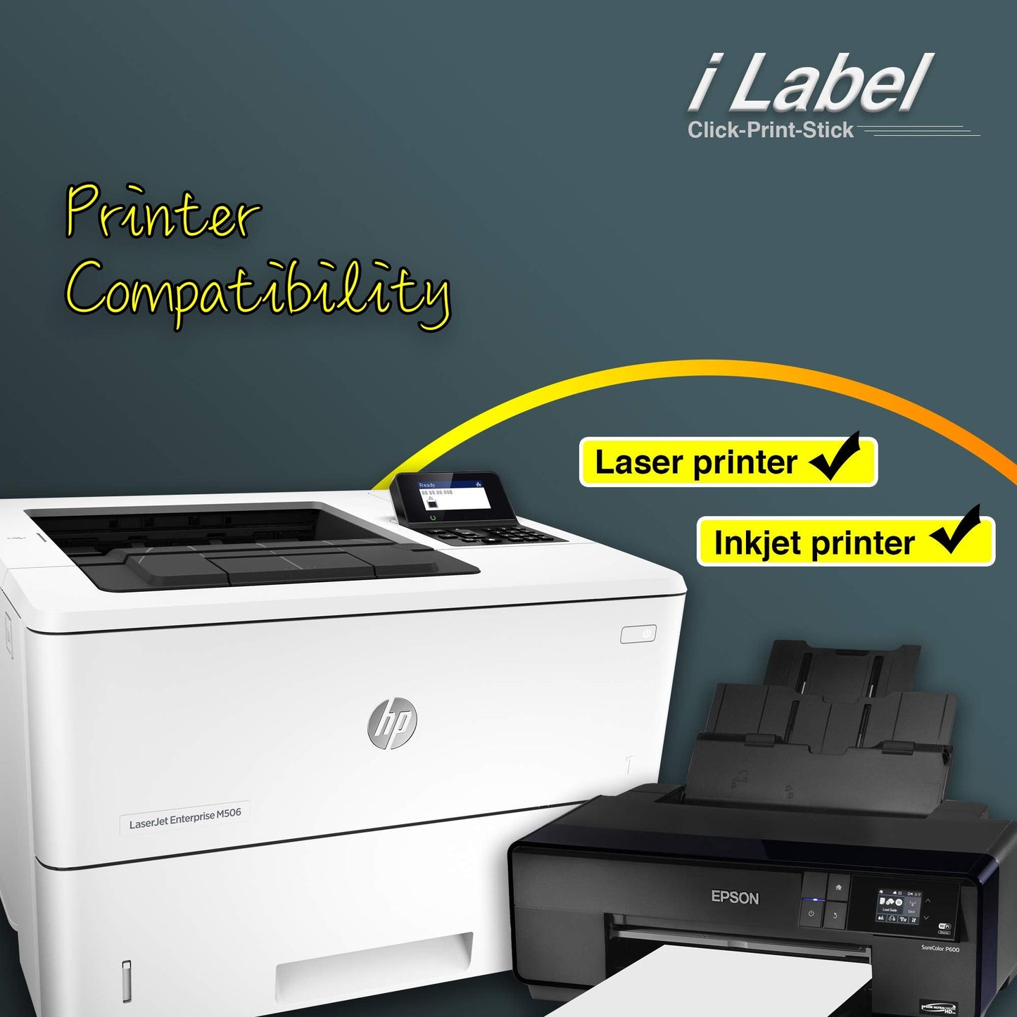 8.5" x 11" Full Sheet Label Sticker Paper for Laser & Inkjet Printers [150 Sheets,150 Labels]
