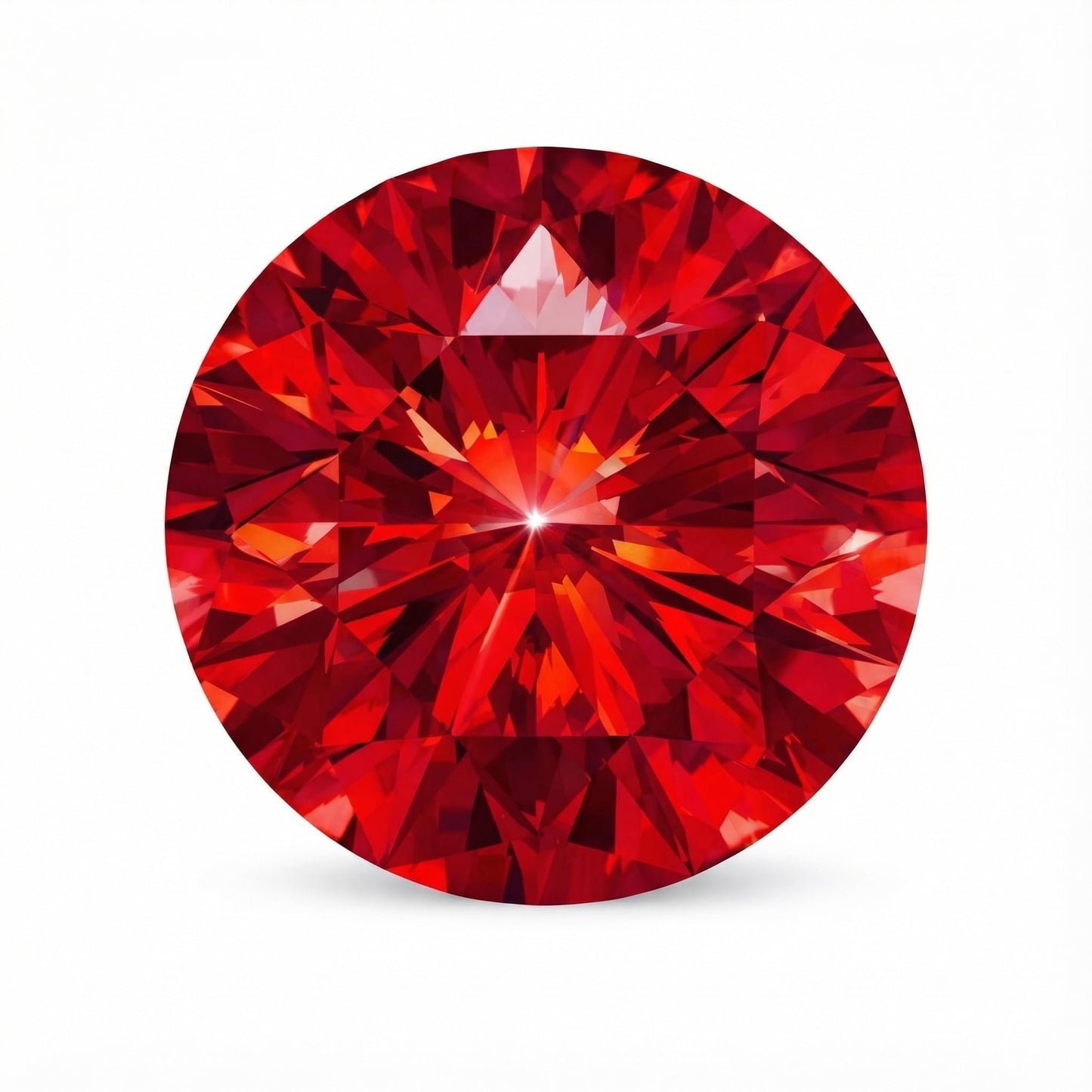 AGL Certified Lab Grown Ruby, Brilliant Cut Loose Stone, for Fine Jewelry Making, 1.0 Carat (6mm)