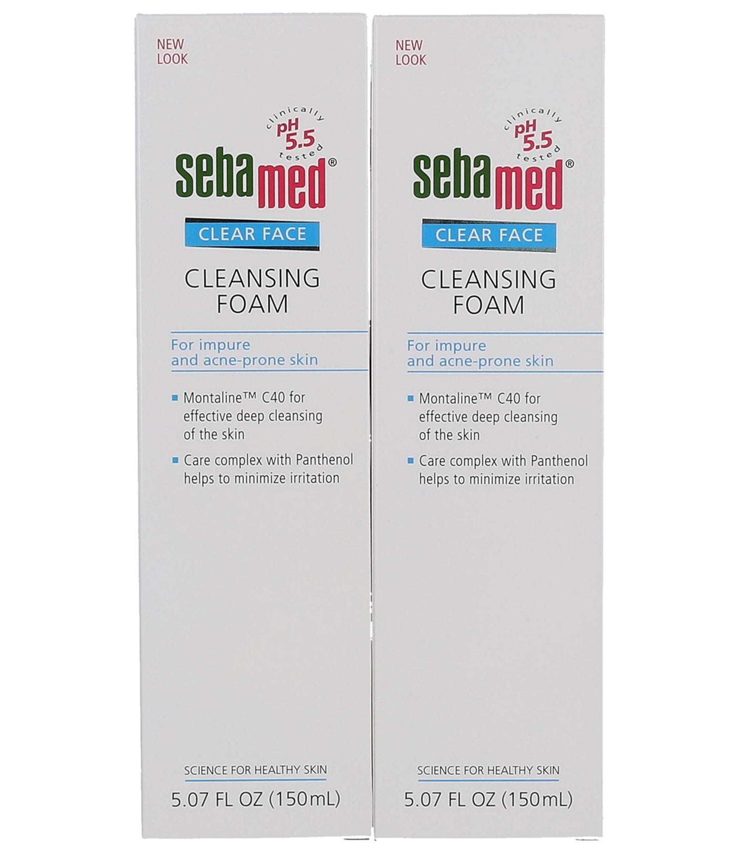 Sebamed Clear Face Cleansing Foam Gentle Face Wash for Impure Oily and Acne-prone Skin 5.07 Fluid Ounces (Pack of 2)