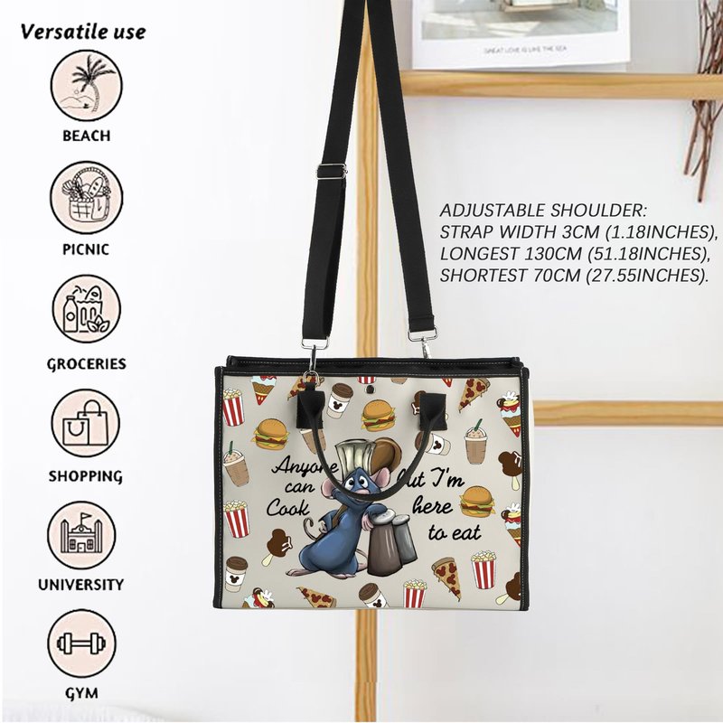 FOTAP Remy Quote Gift Anyone Can Cook Quote Makeup Bag Remy Inspired Zipper Pouch Mouse Chef Cosmetic Bag (anyone cook LT)