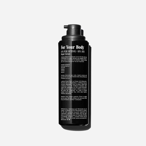 Nécessaire The Retinol Duo – Body + Hand Retinol Set for Crepiness, Wrinkles & Uneven Tone – Fragrance-Free, Fast-Absorbing Night Treatments – Dermatologist-Tested, Vegan – 2 x Targeted Serums